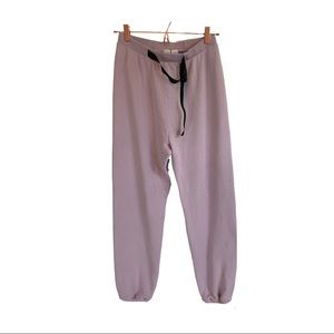 NWT John Elliott Women's Belted Vintage Fleece SweatPants Size 2 Med Lavender